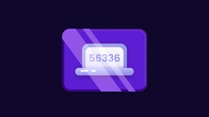 A purple laptop displaying numerical digits represents technical coding tasks or complex data processing required for advanced software development - Powered by Adobe