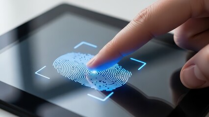 Digital fingerprint scanning for biometric identification