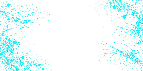 Obraz premium Abstract blue grunge background illustration featuring watercolor splashes and liquid ink textures with vector paint splatters and colorful bubble shapes on a decorative backdrop