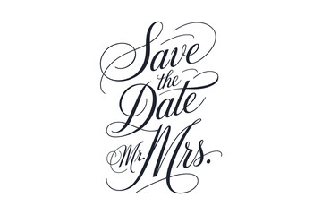 Save the date for mr. and mrs.