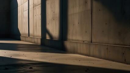 Abstract Shadows on Concrete Surface as an Emotional Memorial Background