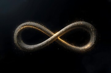 Eternal Loop Symbolizing Forever in Dark Space