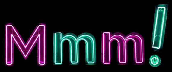 Mmm! n&eacute;ons roses et verts