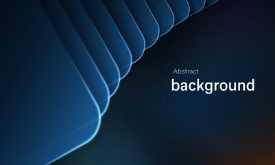 Abstract creative futuristic background with geometric shapes and shadows. Modern graphics on a matte dark background for business. Vector illustration. © Максим