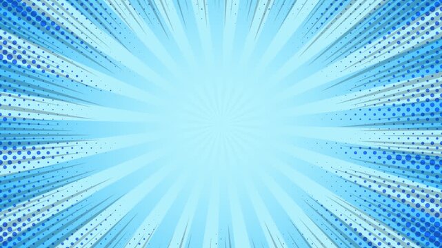 Comic book background pop art animation isolated on blue background