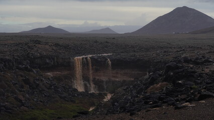 rainy day in a desert and arid place
