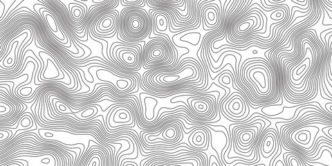 Abstract Black-white background from Ocean topographic. Geographic mountain relief. Abstract lines background. Line topography map contour background, geographic grid © Shahadath