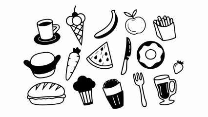 Assorted breakfast items