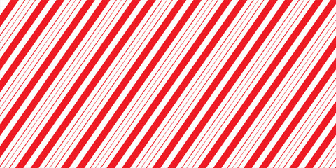 Candy Cane Stripes Seamless Pattern - Diagonal candy cane stripes repeating pattern design