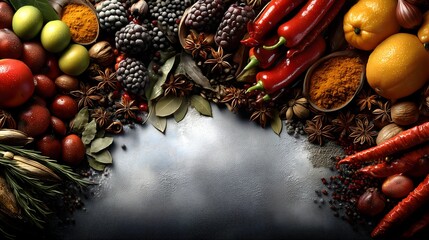 Lively market urban flavors