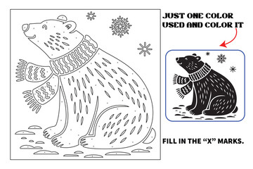 Naklejka premium Christmas Monochrome coloring pages for adults and teens with Amazon KDP book interior designs.