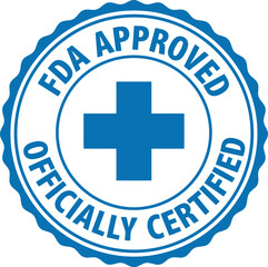 FDA Approved Officially Certified Seal Badge for Medical Products and Healthcare Compliance