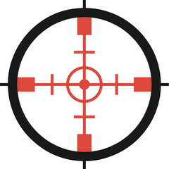 Obraz premium Precision aiming reticle for shooting games or strategic target acquisition