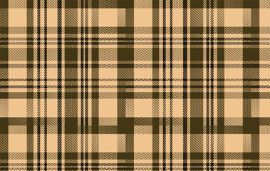 Brown Tone Plaid Tartan Seamless Pattern Fabric Texture Background Design