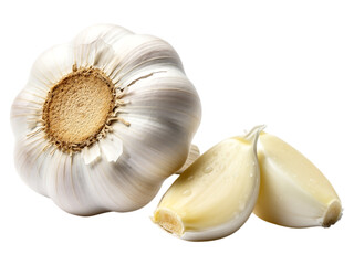 Whole and cloves of garlic on black background whole garlic garlic, whole garlic, garlic cloves, white garlic, bulb, cloves, peeled, unpeeled, black background, isolated, food, ingredient, cooking, cu