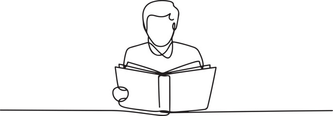 A storyteller is dedicated to creating original stories to grow businesses. Author of various works that help promote a brand or product. one line Icon drawing