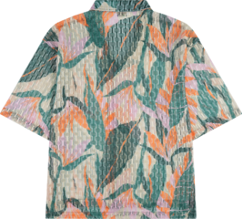 Vibrant floral print shirt