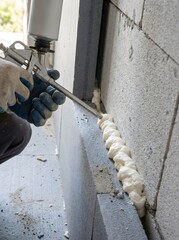Insulating water pipe with spray foam technique 