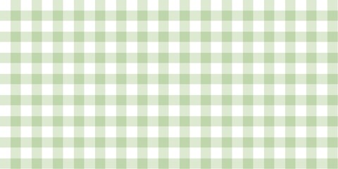 Simple, seamless sage green and white gingham fabric background. This classic, cute, and rustic plaid pattern is perfect for Easter, spring, summer, picnic, farmhouse, baby shower, or wedding designs. © Alma