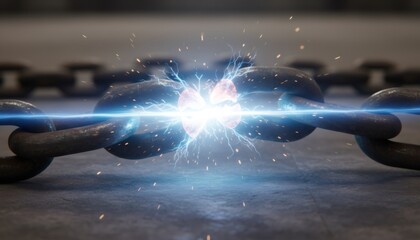 Chain Link Breaking With Intense Electric Energy Discharge