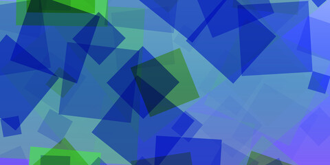 Fototapeta premium Geometric Harmony in Blue and Green Tones