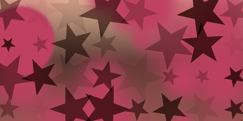 Obraz premium Vibrant Pink Star Pattern