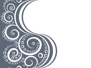 Seamless pattern with swirls. Vector illustration.