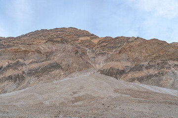 Alluvial fan from Grapevine Mountains(Amargosa Range). Scotty's Castle Road( North Highway), Death Valley National Park, Inyo County, California. Mojave Desert. 
