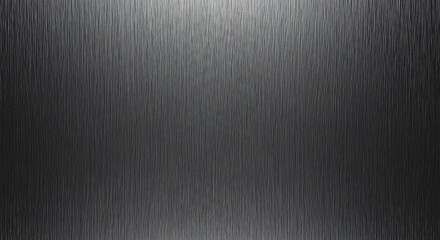 Close-up of a metallic surface with a gradient of light and dark gray tones and a smooth texture.