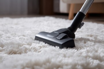 Suction head of vacuum on carpet