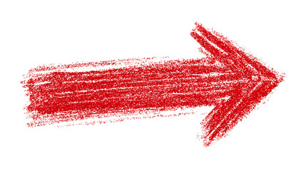 Hand-drawn arrow underline with double strokes, white scribble marker style emphasis element, isolated on a white background