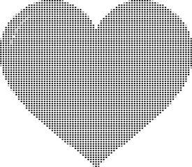 Heart Shape Dot Pattern Design For Valentine's Day Celebration