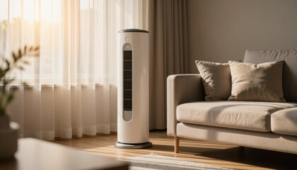 Indoor air purification action clean environment with advanced technology for fresh living spaces