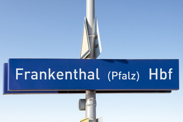 Obraz premium Frankenthal (Pfalz) Hbf, (Symbolbild)