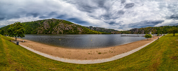 SaintVictorsurLoire Lake Beach And Hills