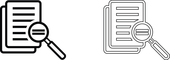 Search file icon, Research, Magnifying glass, document. Line ...Case Study Icon vectors
Related search.