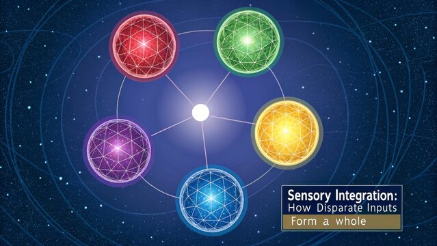 Abstract illustration of data network concept in space - Powered by Adobe