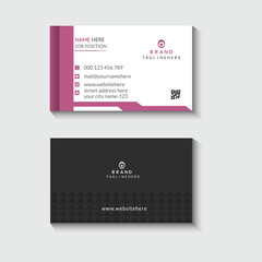 double sided minimalist business card
