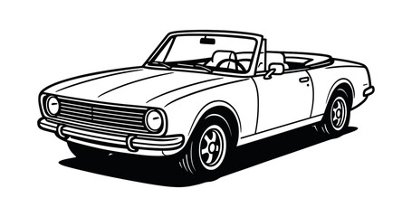 Car design, flat vector illustration, vehicle, automobile, transportation concept