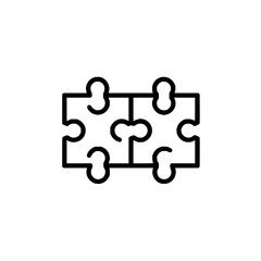 Jigsaw Puzzle Pieces Fitting Together on White Background