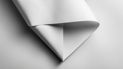 Minimalist wrapping scene with folded paper only, no ribbon or tag