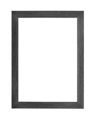 Modern black picture frame on white