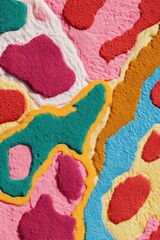 Detailed micrograph with cellular mosaics and fine reticulate lines, combining rounded and elongated forms