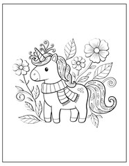 Magical Unicorn Coloring Pages for Kids