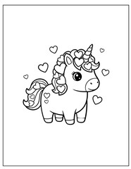 Fantasy Unicorn Coloring Pages Printable