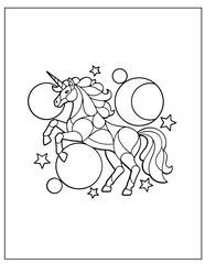 Magical Unicorn Coloring Pages for Kids
