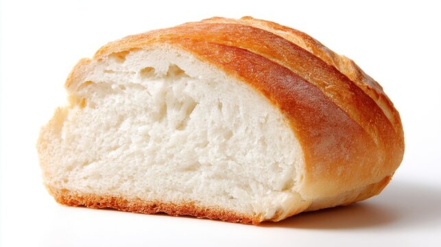 A golden brown Kai Hei bun with glossy crust and fluffy white interior,