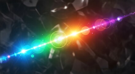 Vibrant spectrum light ray abstract energetic background