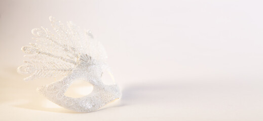 carnival mask isolated on white background.