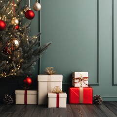 Christmas Tree with Gifts